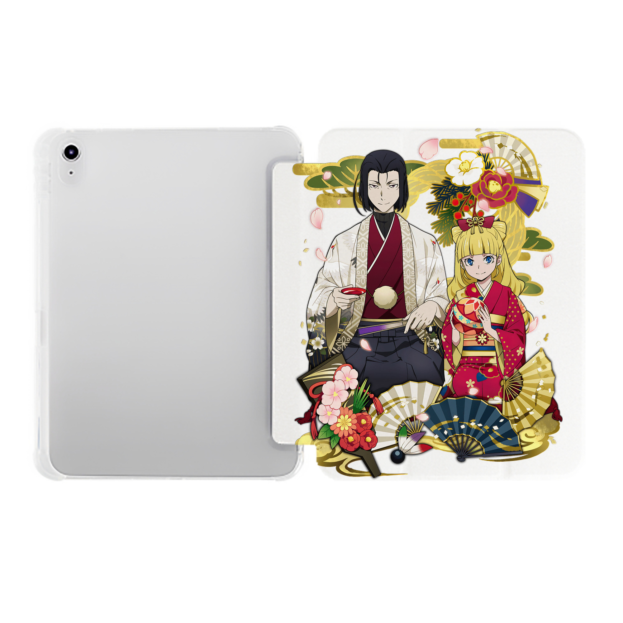 （画像用） 文豪ストレイドッグス Bungo Stray Dogs IPad ケース ペン収納付き 三つ折りスタンド PUレザー×シリコン 対応機種9.5/10.5/10.9インチ